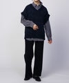 [期間限定knit]HusHusH  モールVネックニットベスト レディース商品サムネイル-13
