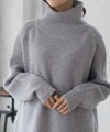 [期間限定knit]HusHusH  ハイネックプルオーバー レディース商品サムネイル-1