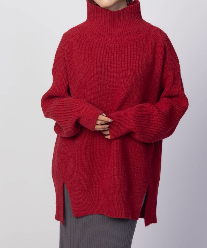 [期間限定knit]HusHusH  ハイネックプルオーバー レディース商品画像-8