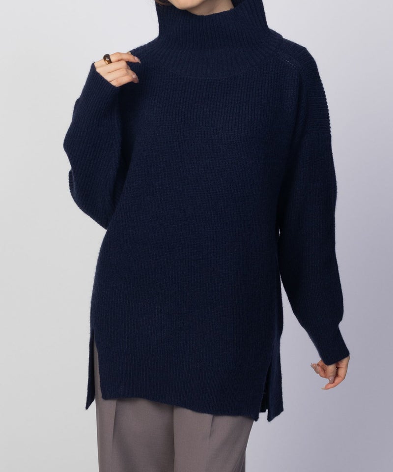 [期間限定knit]HusHusH  ハイネックプルオーバー レディース商品画像-9