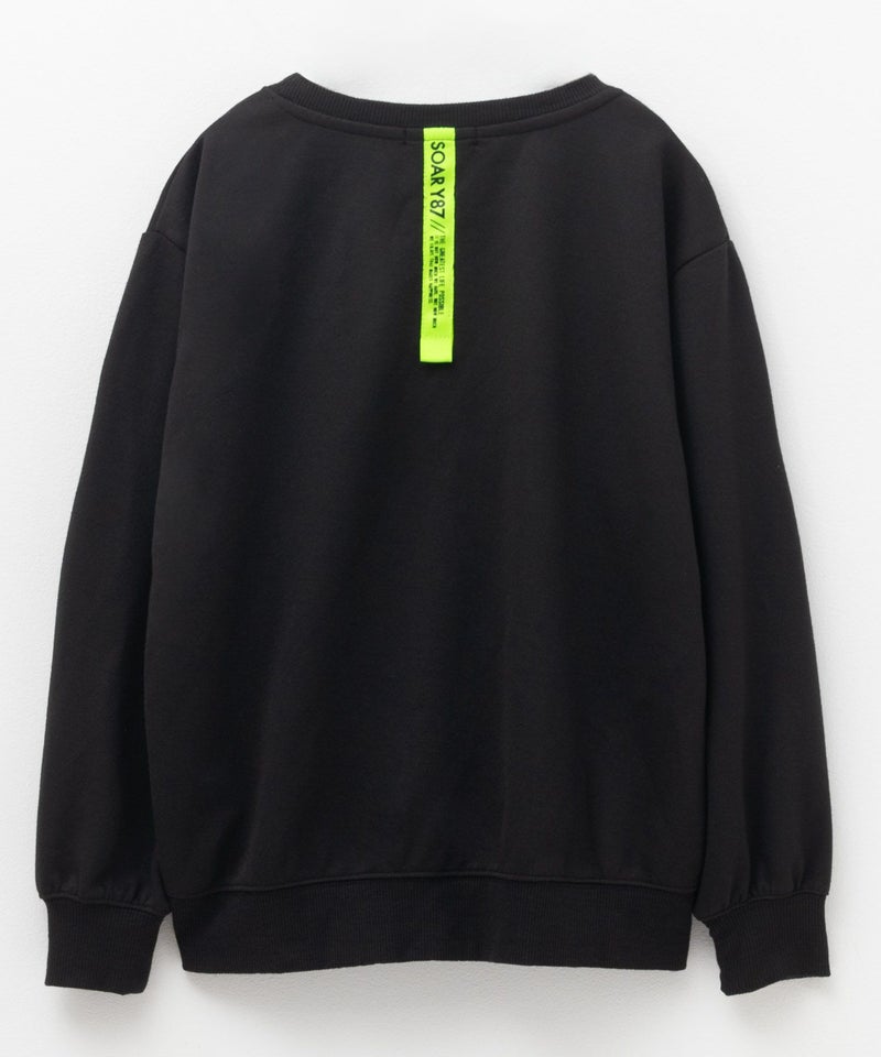 RICH MIX  ポンチ素材 ロゴプリントトレーナー キッズ商品画像-2