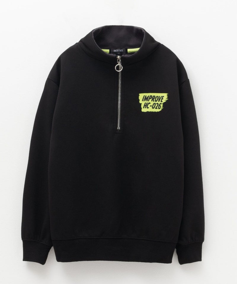 RICH MIX ポンチ素材 ハーフジップトレーナー キッズ商品画像-1