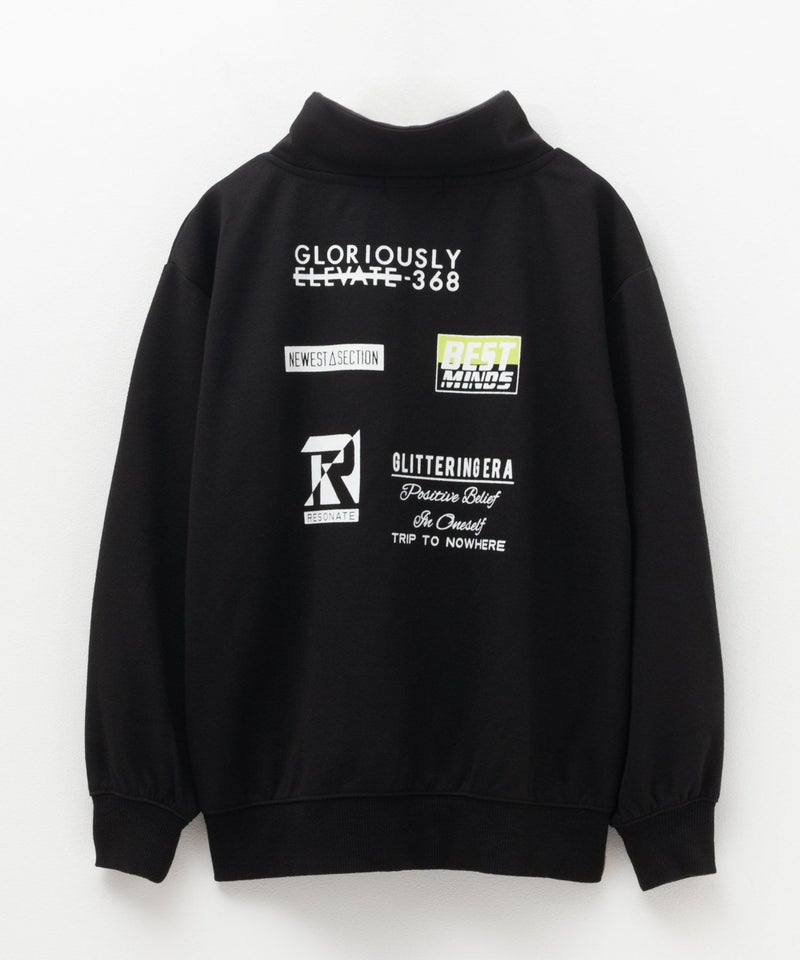 RICH MIX  ポンチ素材 ハーフジップトレーナー キッズ商品画像-2