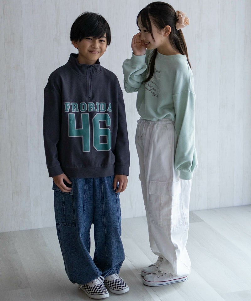 NAVY デニムカーゴパンツ キッズ商品画像-2