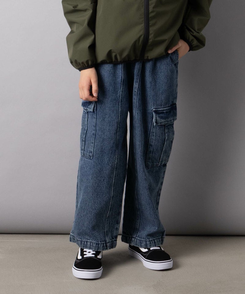 NAVY デニムカーゴパンツ キッズ商品画像-14