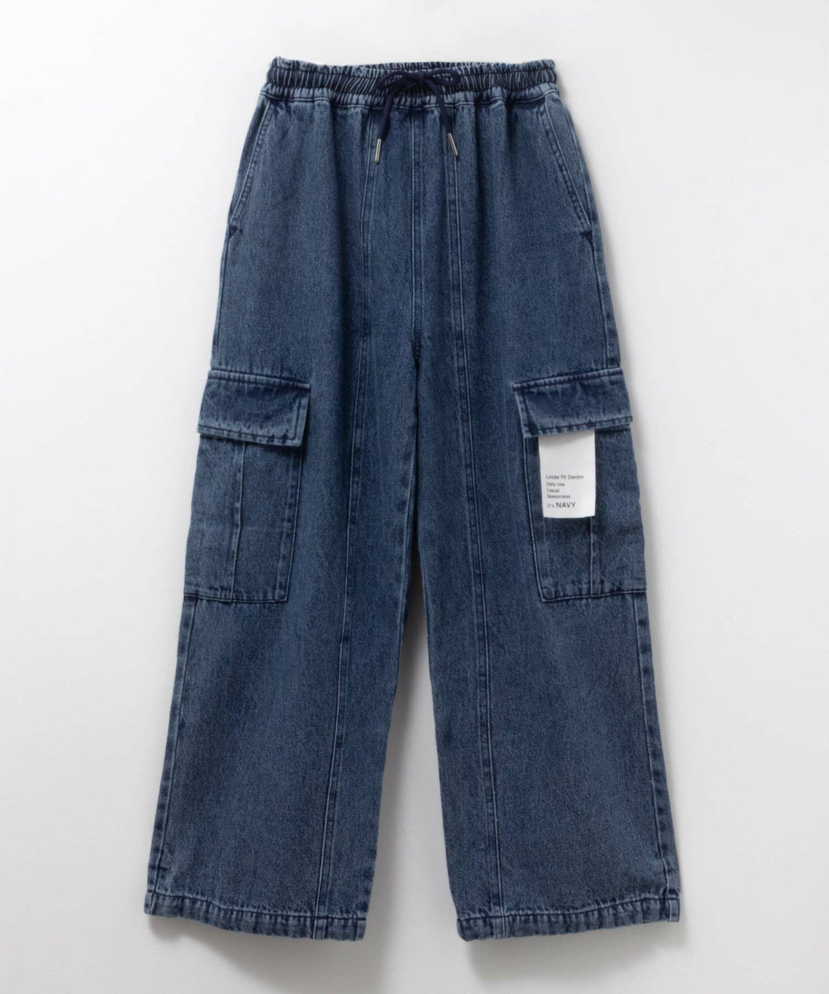 NAVY デニムカーゴパンツ キッズ