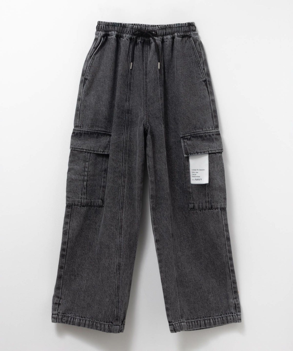 NAVY デニムカーゴパンツ キッズ