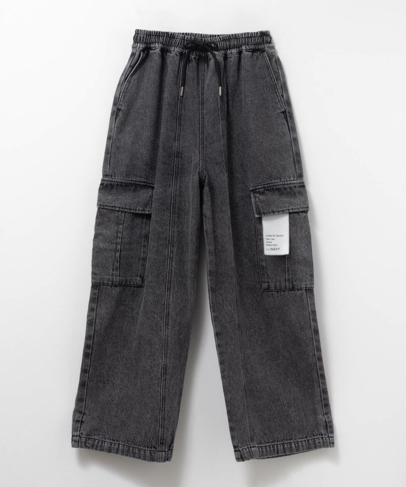 NAVY  デニムカーゴパンツ キッズ商品画像-20