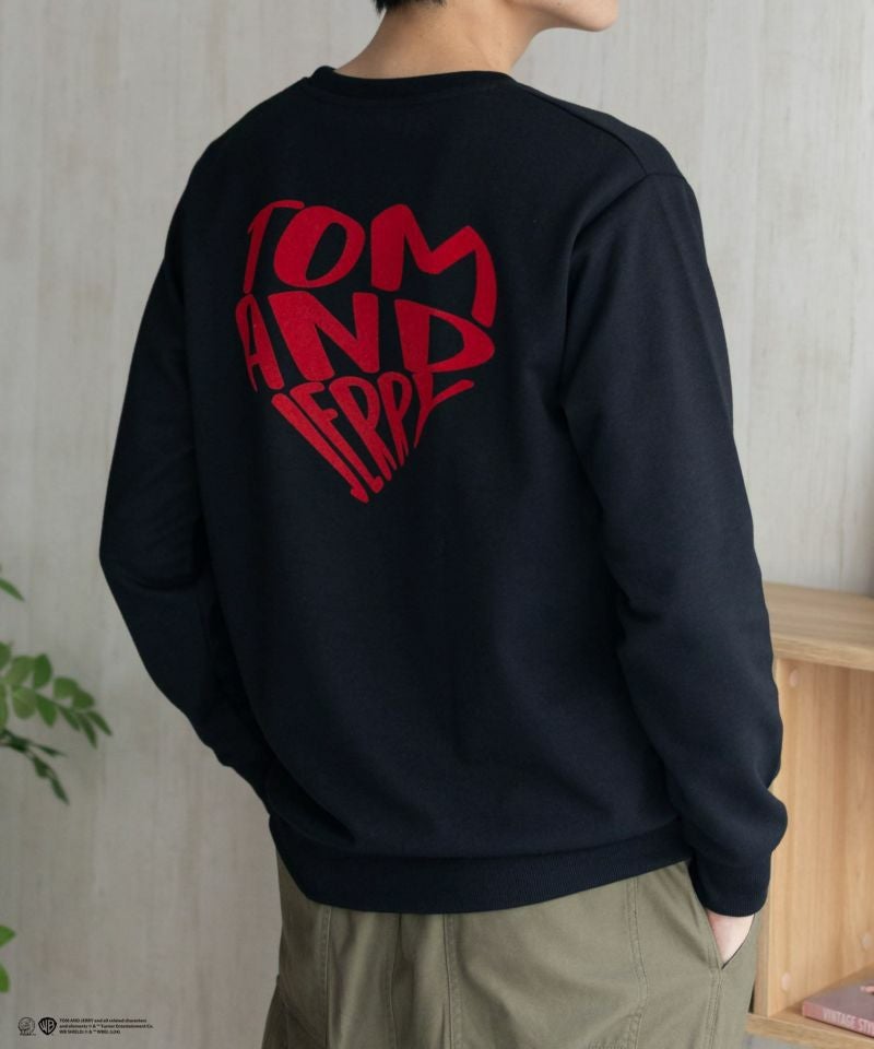 Tom and Jerry ポンチ素材 バックロゴフロッキートレーナー メンズ商品画像-18