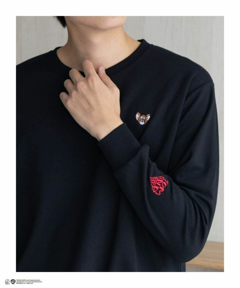 Tom and Jerry ポンチ素材 バックロゴフロッキートレーナー メンズ商品画像-23