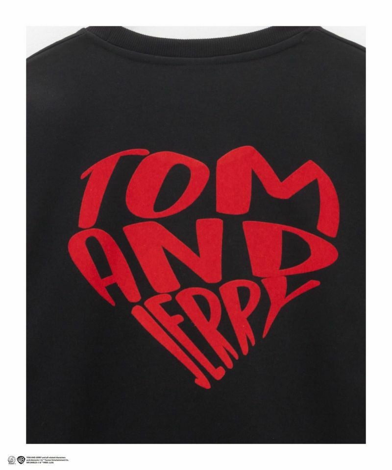 Tom and Jerry ポンチ素材 バックロゴフロッキートレーナー メンズ商品画像-33