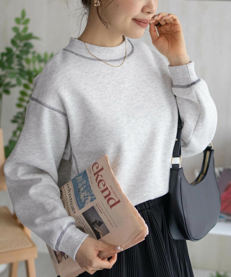 nAvy  配色ステッチトレーナー レディース商品画像-2