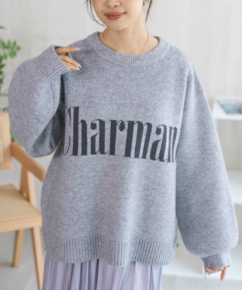 NAVY ロゴメッセージニット レディース商品画像-1