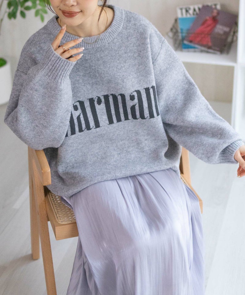 NAVY ロゴメッセージニット レディース商品画像-4