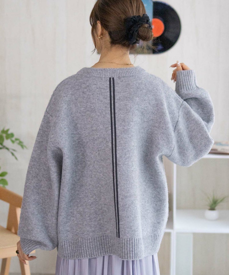 NAVY  ロゴメッセージニット レディース商品画像-7