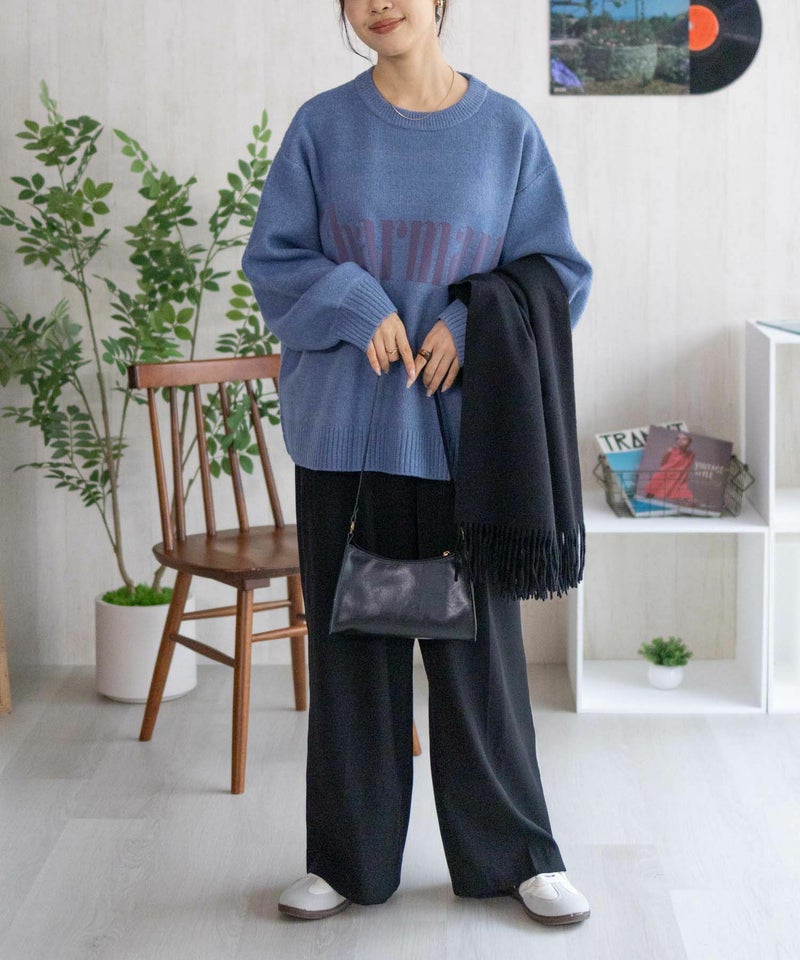 NAVY  ロゴメッセージニット レディース商品画像-12