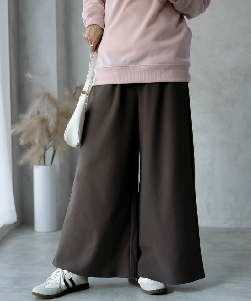 NAVY  ボンディングワイドパンツ レディース商品画像-5