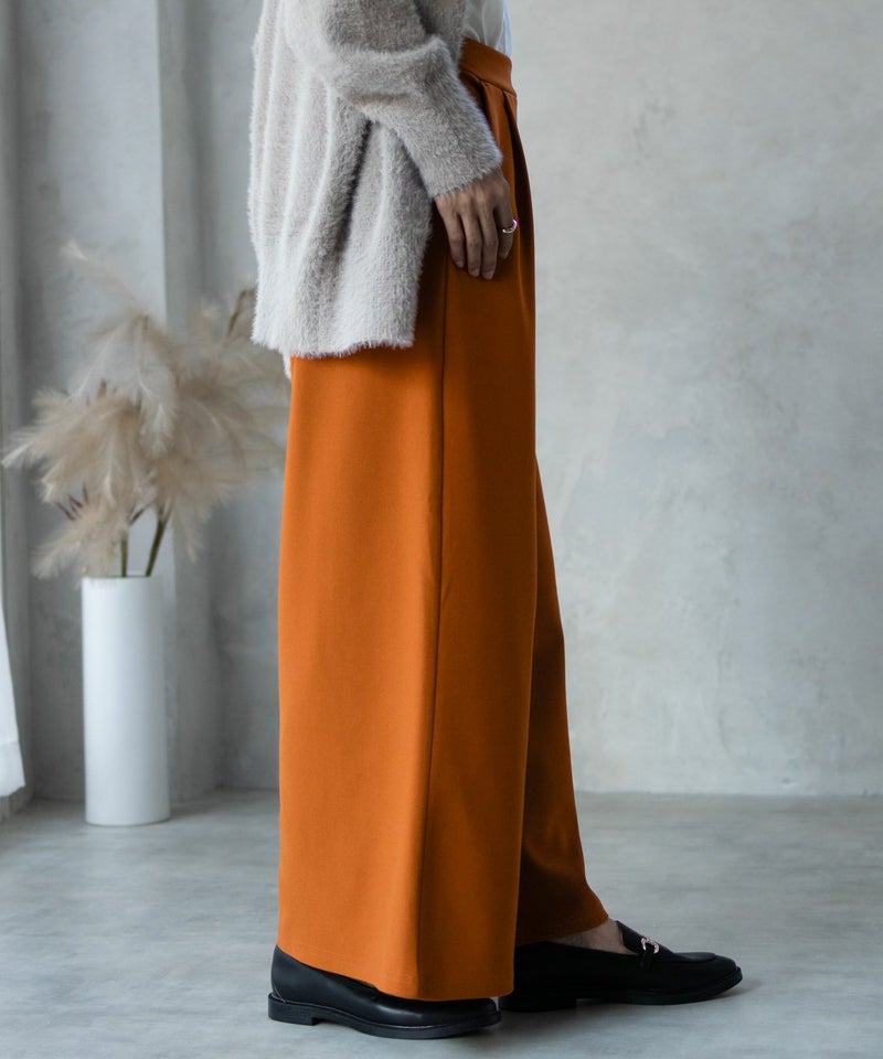 NAVY ボンディングワイドパンツ レディース商品画像-11