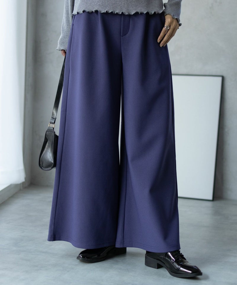 NAVY  ボンディングワイドパンツ レディース商品画像-13