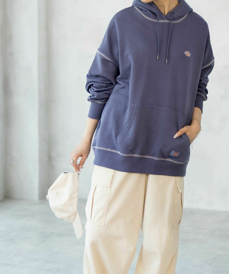 Dickies  裏毛ワッペンパーカー レディース商品画像-1