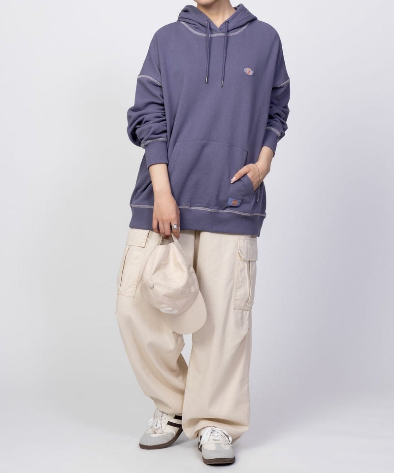 Dickies 裏毛ワッペンパーカー レディース商品画像-4