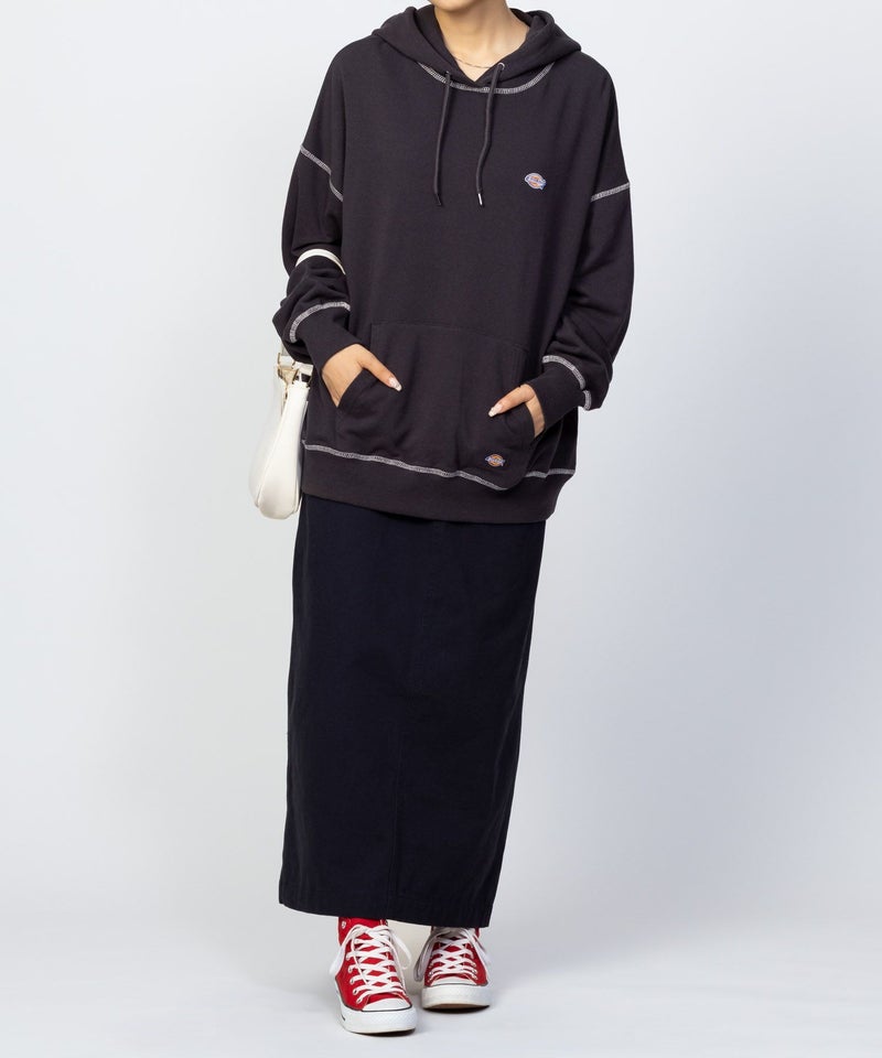 Dickies 裏毛ワッペンパーカー レディース商品画像-6