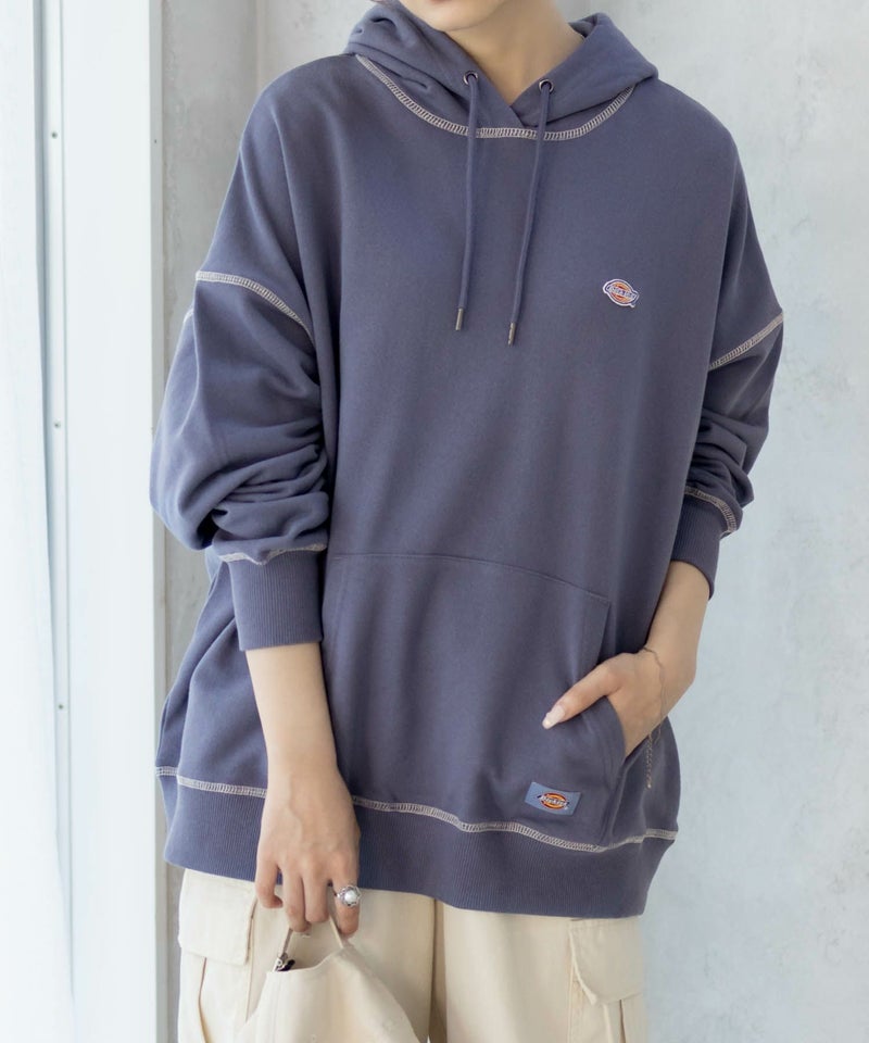 Dickies 裏毛ワッペンパーカー レディース商品画像-12