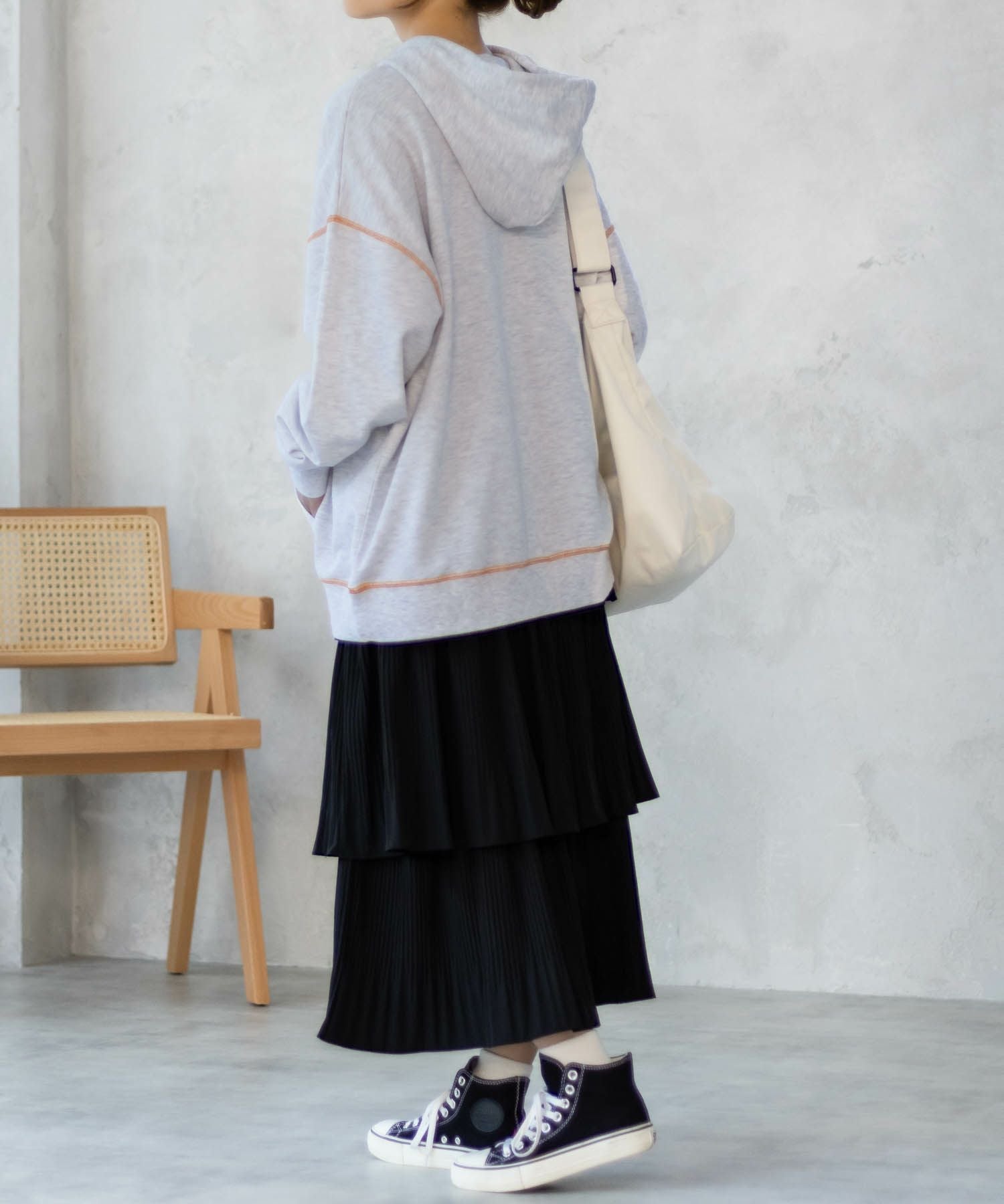 Dickies 裏毛ワッペンパーカー レディース