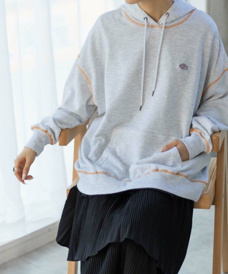 Dickies 裏毛ワッペンパーカー レディース商品画像-15