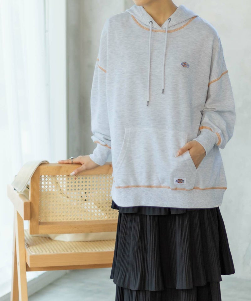 Dickies  裏毛ワッペンパーカー レディース商品画像-16