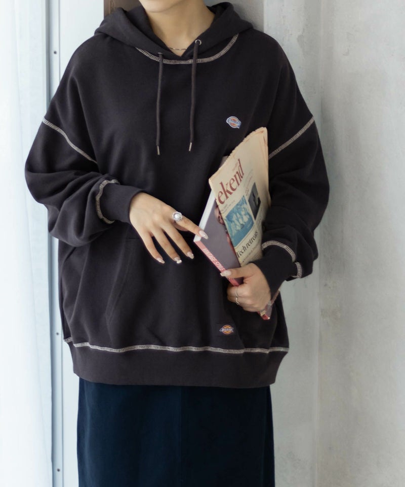 Dickies 裏毛ワッペンパーカー レディース商品画像-20