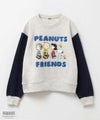 PEANUTS SNOOPY 袖配色トレーナー キッズ商品サムネイル-1