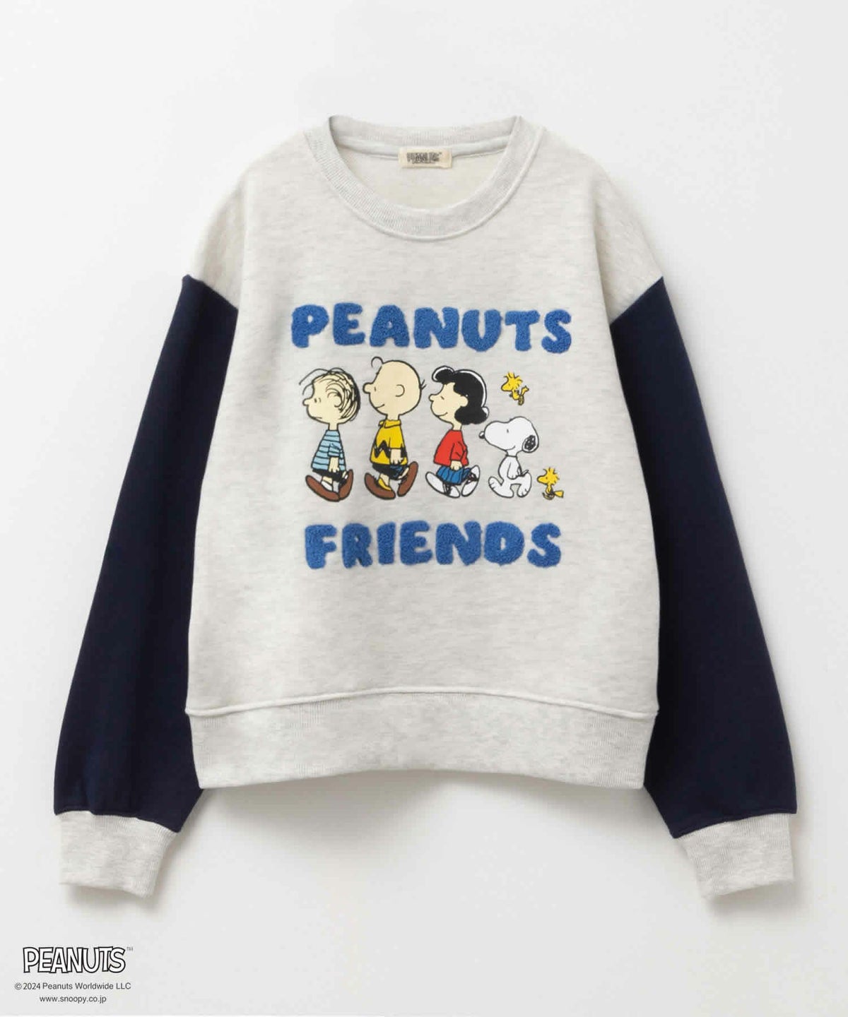 PEANUTS SNOOPY 袖配色トレーナー キッズ