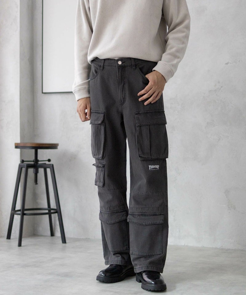THRASHER 9ポケットデニムカーゴパンツ メンズ商品画像-1