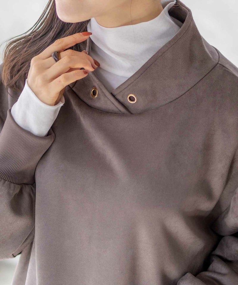 [期間限定価格]HusHusH  カットスエードハイネック レディース商品画像-3