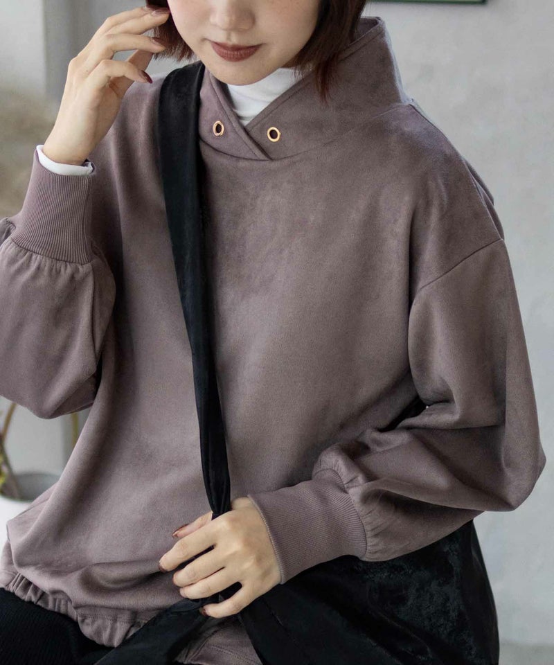 [期間限定価格]HusHusH  カットスエードハイネック レディース商品画像-8