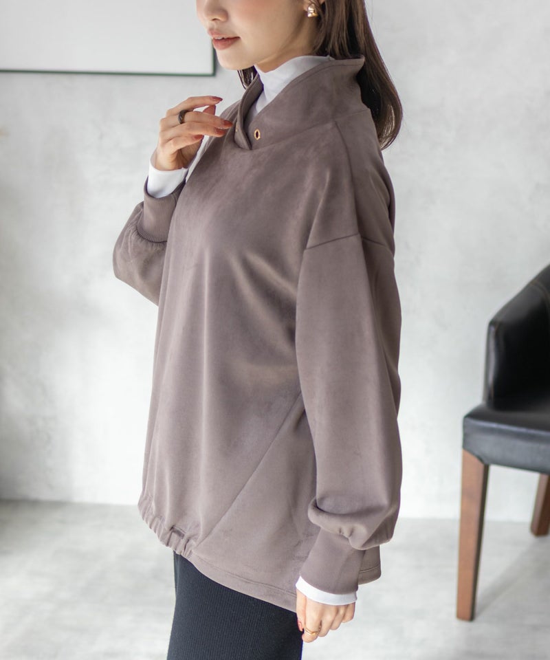 [期間限定価格]HusHusH  カットスエードハイネック レディース商品画像-9