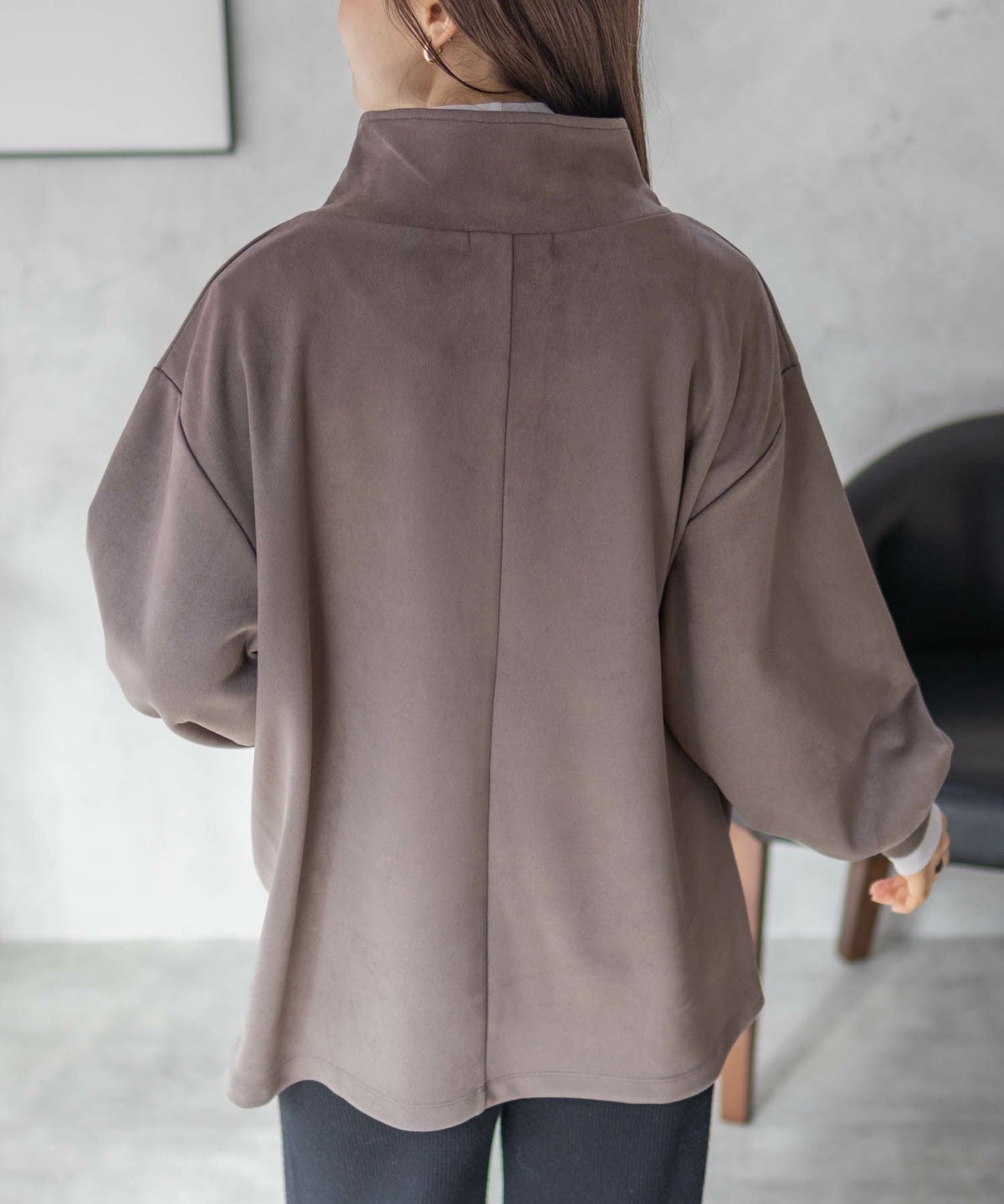 HusHusH カットスエードハイネック レディース