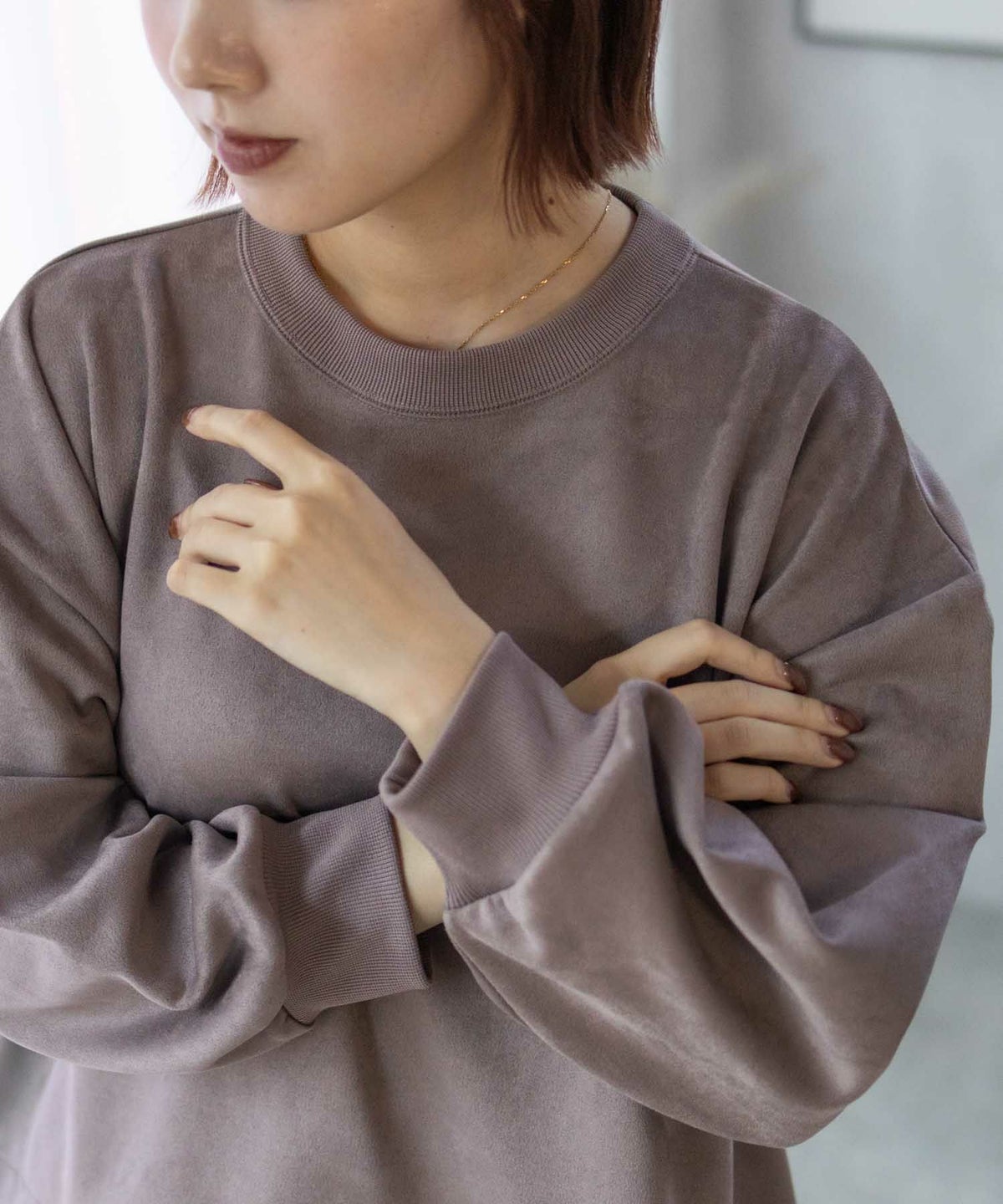 HusHusH カットスエードプルオーバー レディース