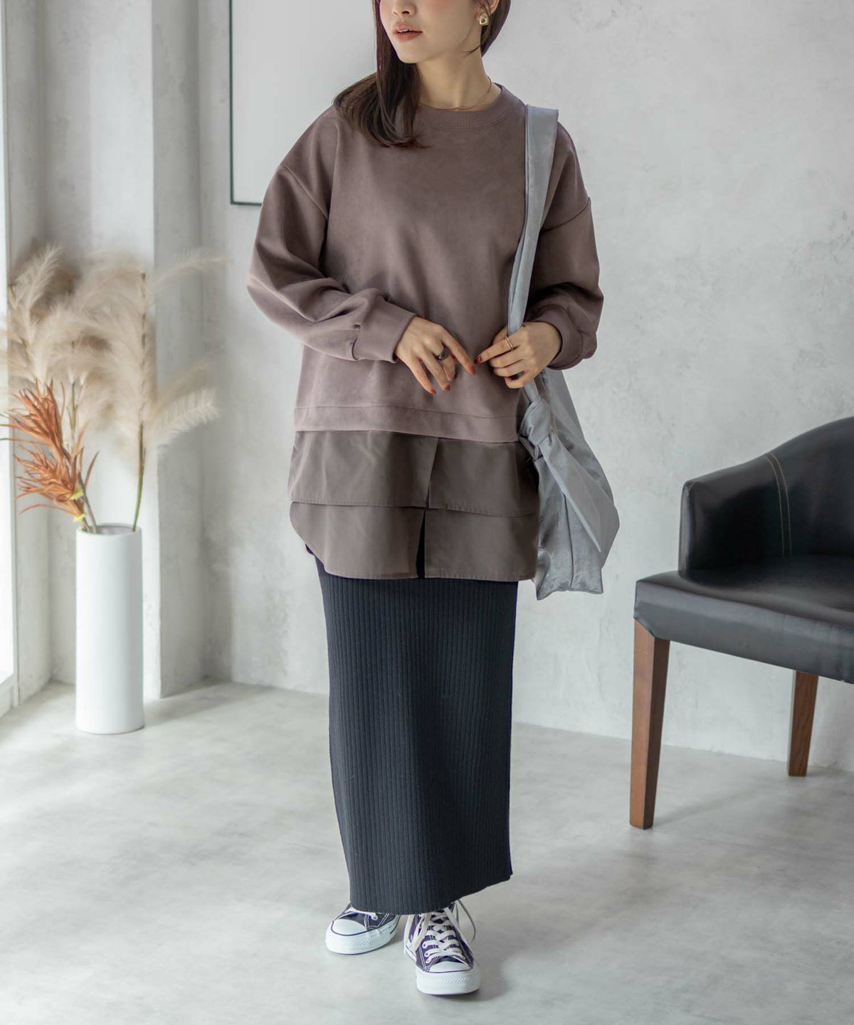 HusHusH カットスエードプルオーバー レディース