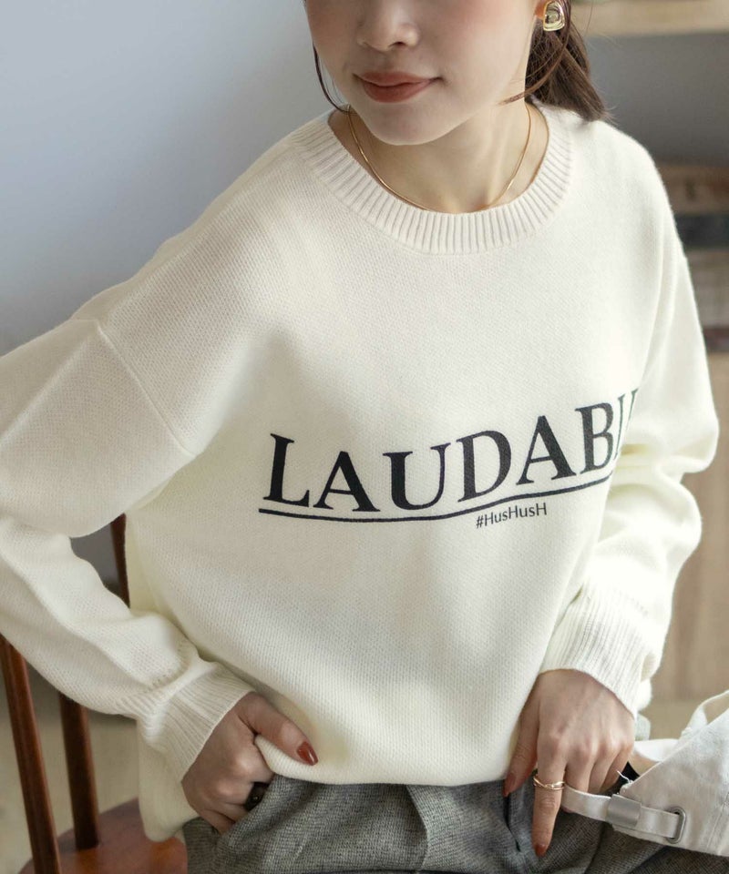 [期間限定knit]HusHusH  プリントプルオーバー レディース商品画像-1