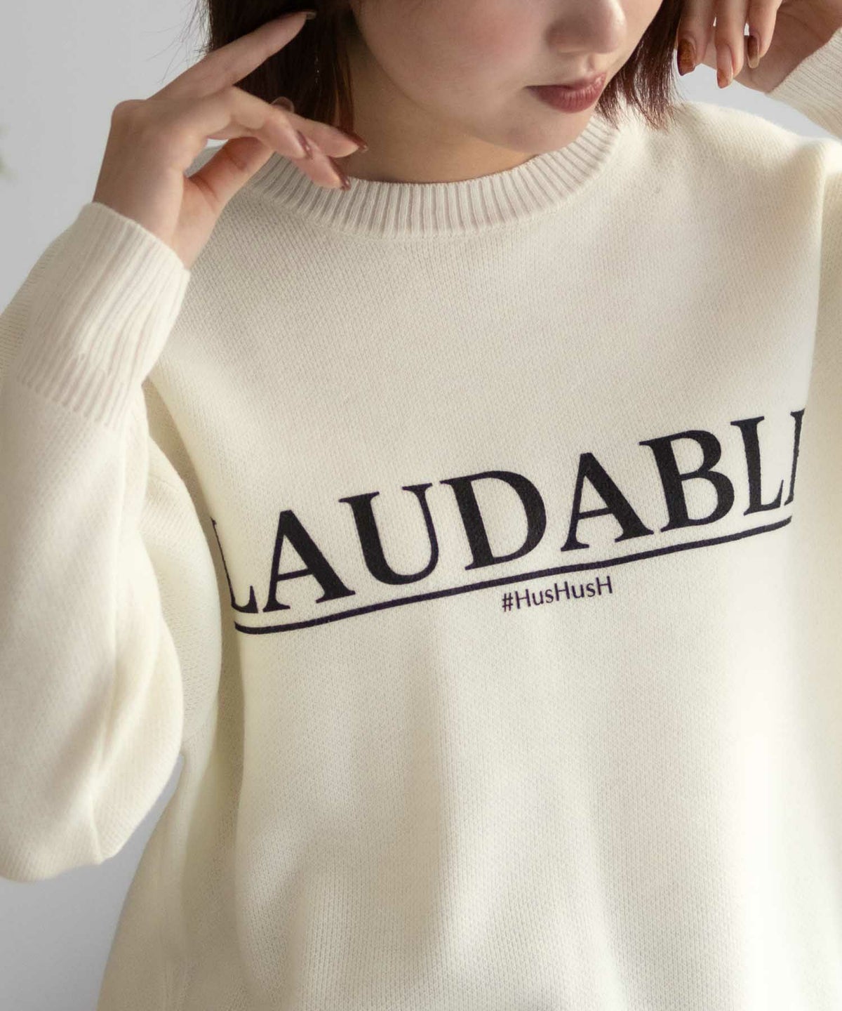 HusHusH プリントプルオーバー レディース