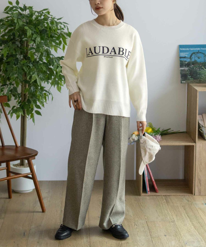 [期間限定knit]HusHusH  プリントプルオーバー レディース商品画像-12