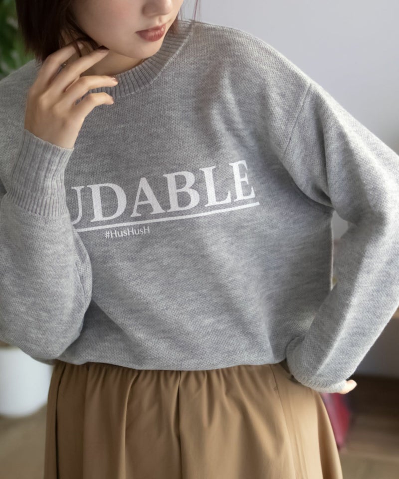 [期間限定knit]HusHusH  プリントプルオーバー レディース商品画像-17