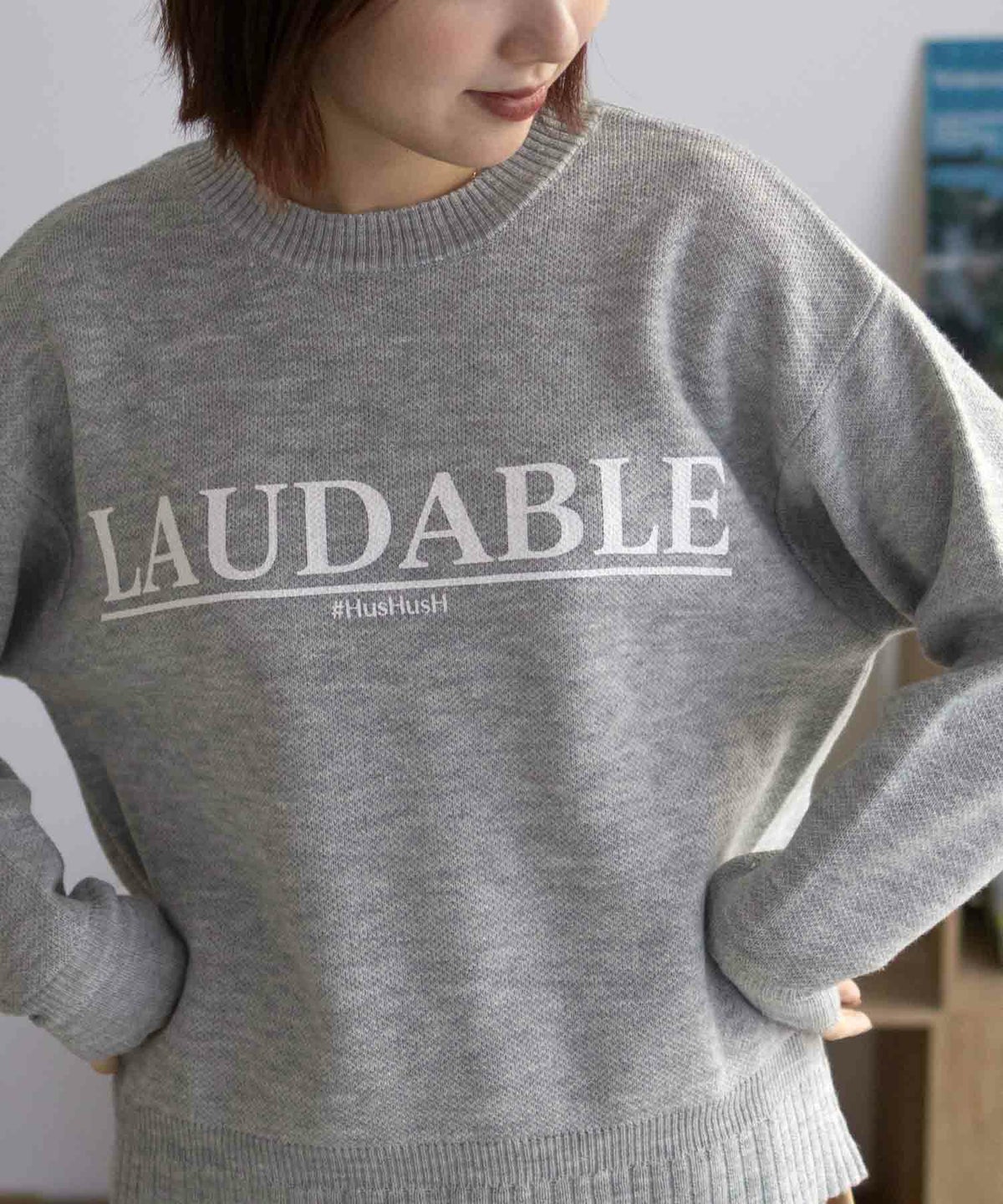 HusHusH プリントプルオーバー レディース