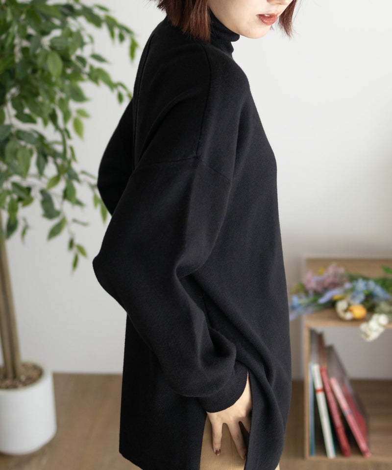 [期間限定knit]HusHusH  リブタートルネック レディース商品画像-18