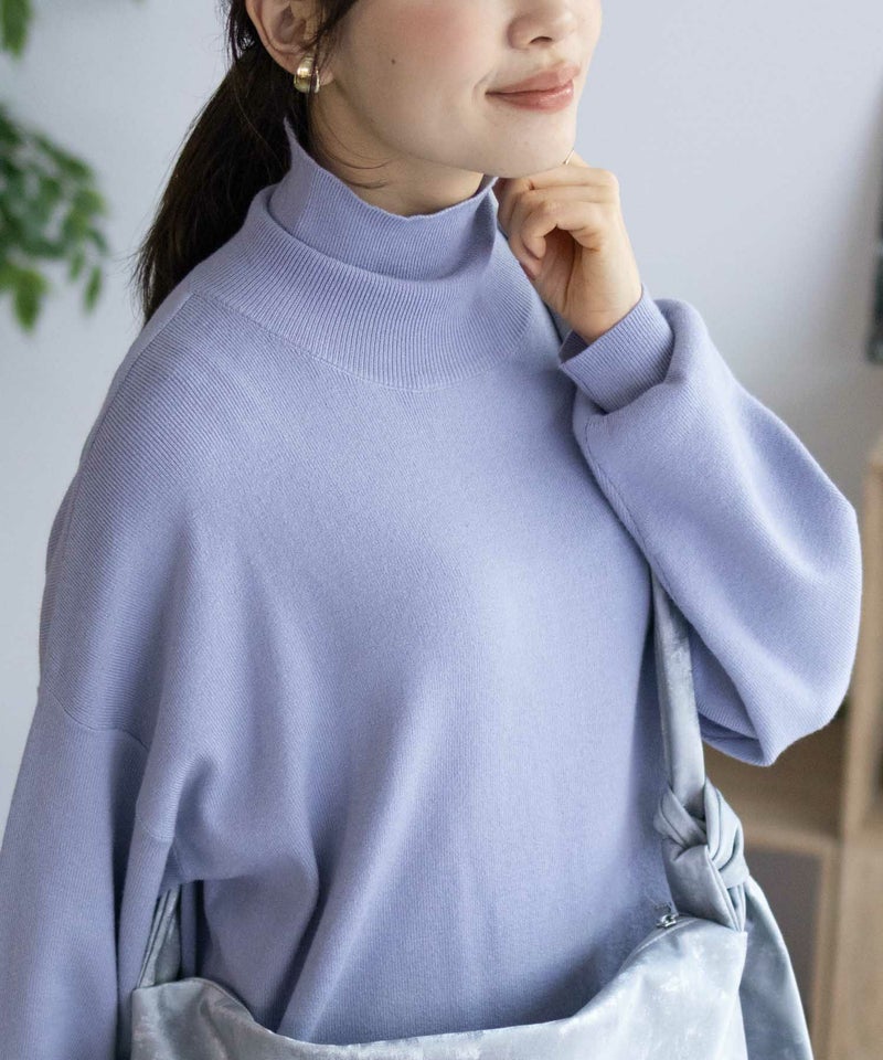 [期間限定knit]HusHusH  リブタートルネック レディース商品画像-23