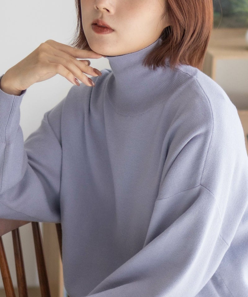 [期間限定knit]HusHusH  リブタートルネック レディース商品画像-26