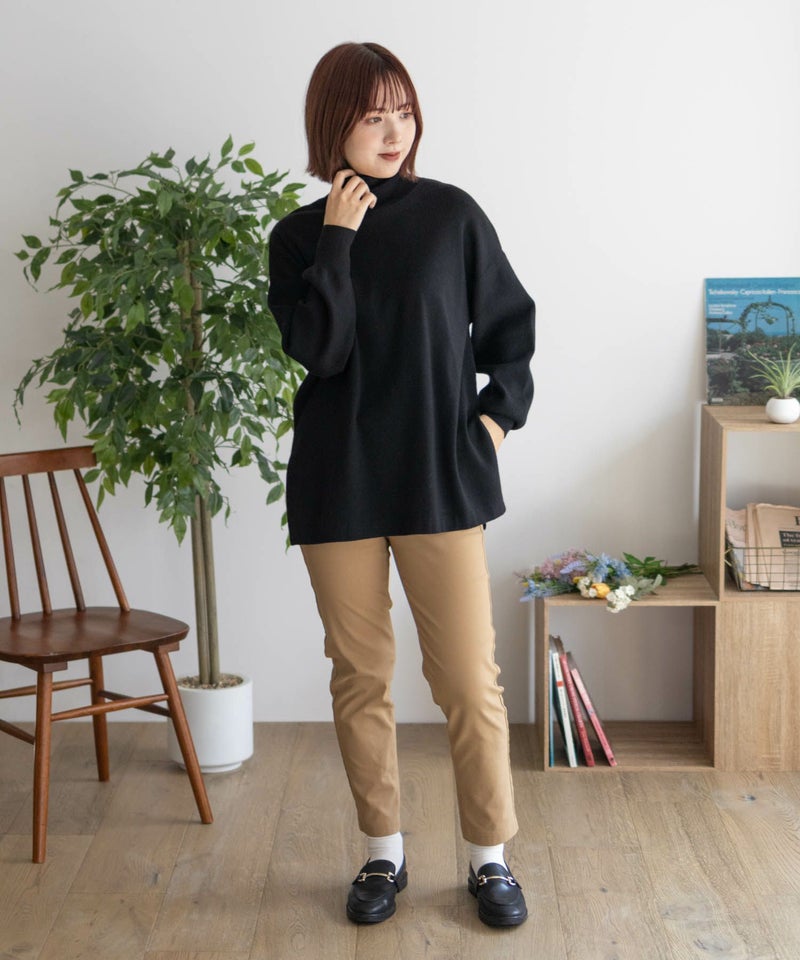 [期間限定knit]HusHusH  リブタートルネック レディース商品画像-39