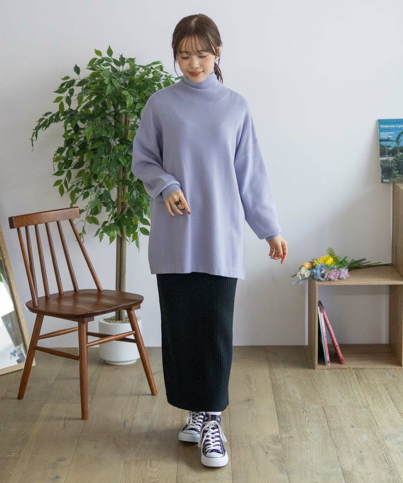 [期間限定knit]HusHusH  リブタートルネック レディース商品画像-40